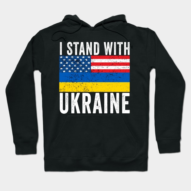 I Stand With Ukraine Hoodie by UniqueBoutiqueTheArt